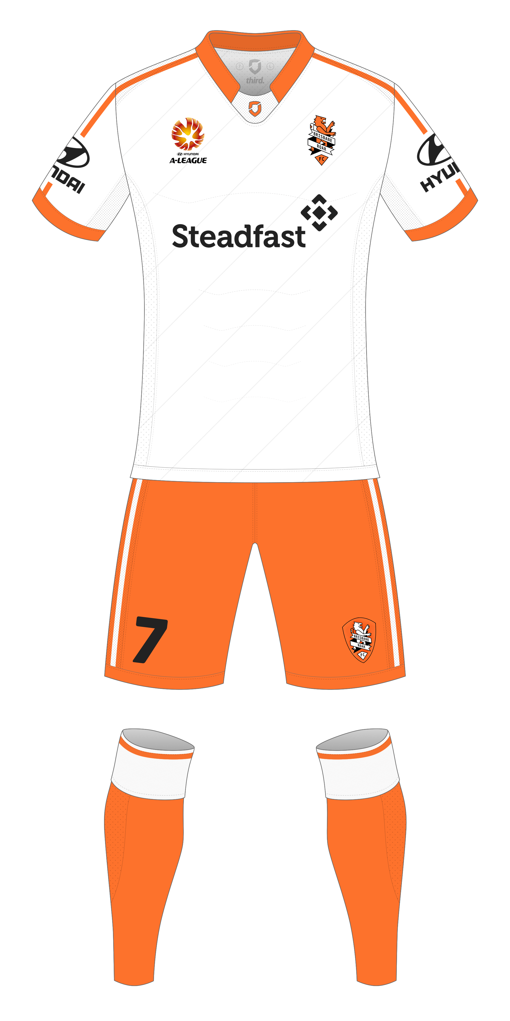 Brisbane Roar Away Kit — Third Sports Design by Dean Robinson