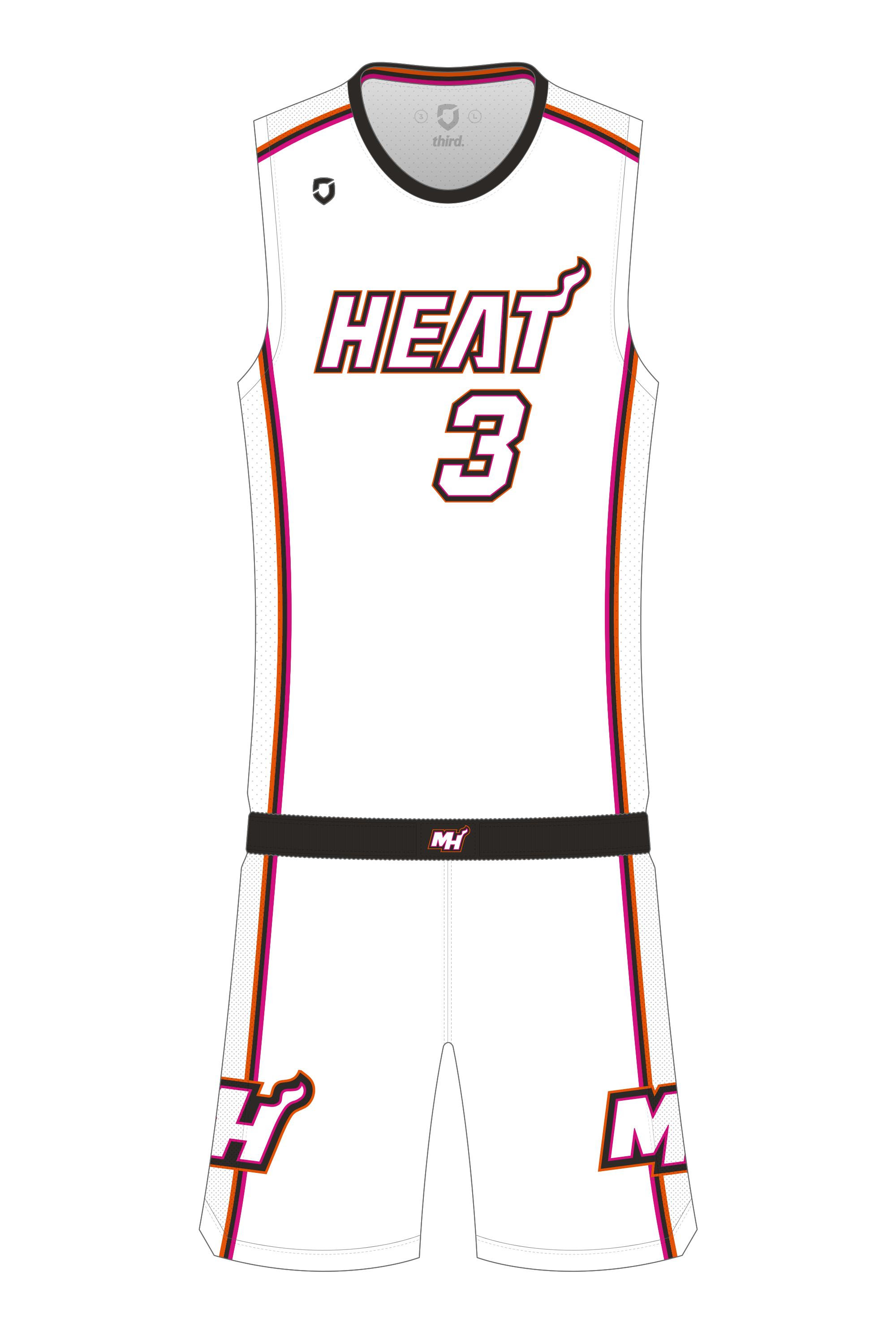 Miami Heat Home — Third Sports Design by Dean Robinson