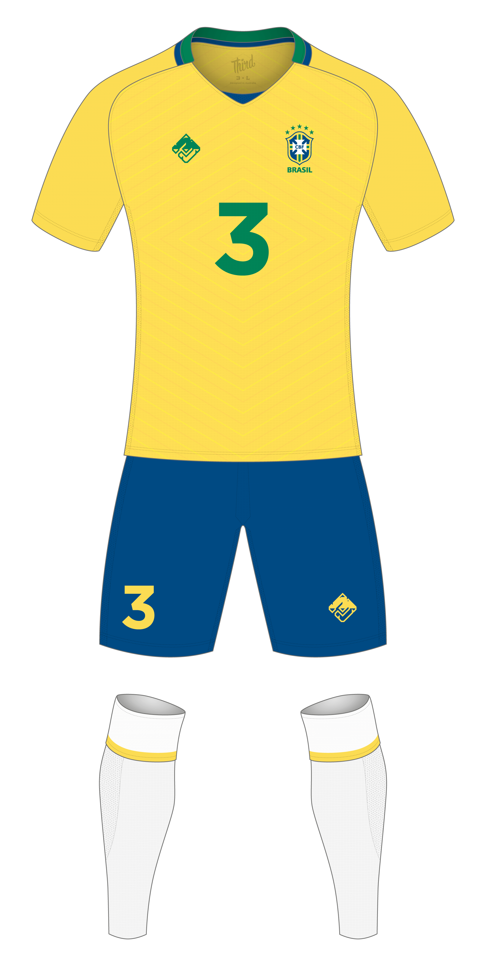 Brazil World Cup 2018 concept — Third Sports Design by Dean Robinson