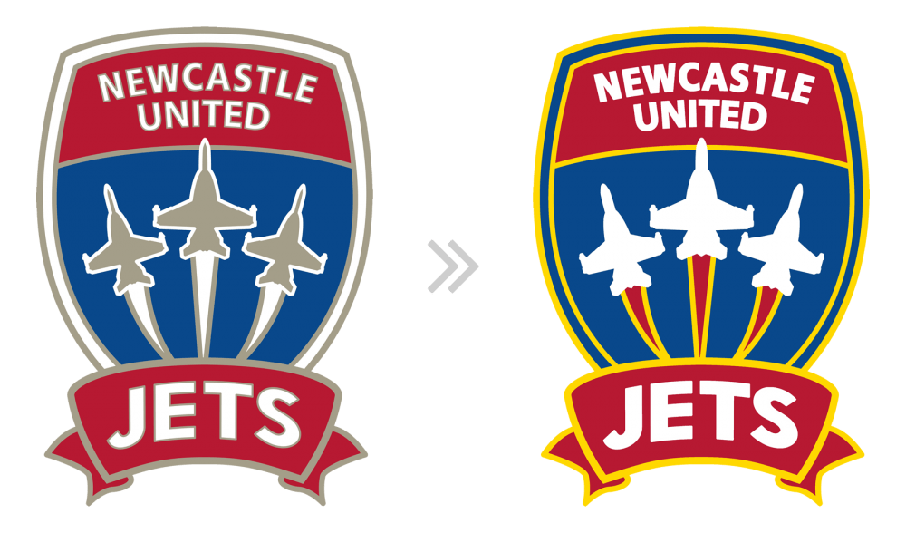Newcastle Jets Logo Recolour