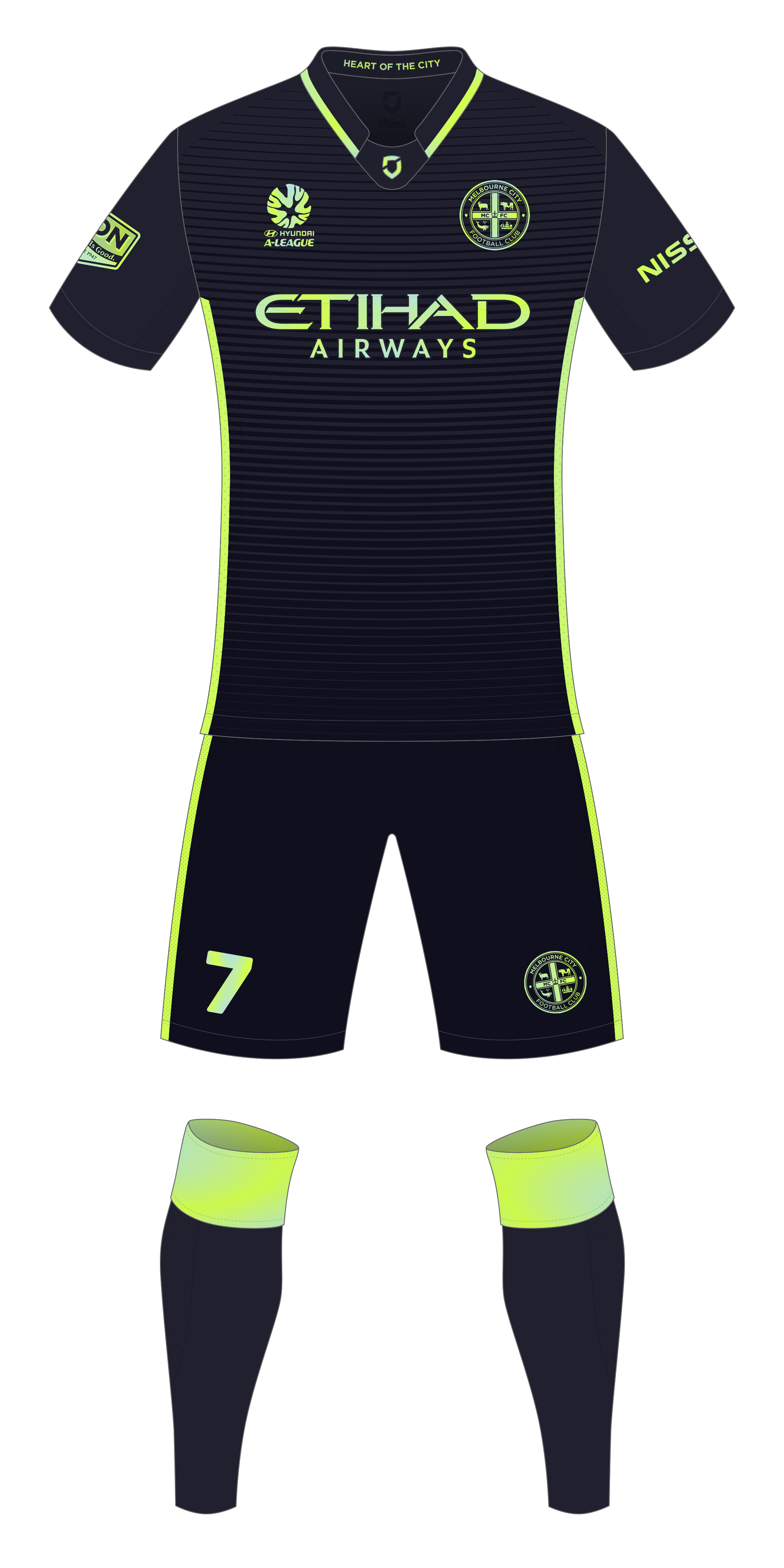 Melbourne City FC Third Third Sports Design By Dean Robinson