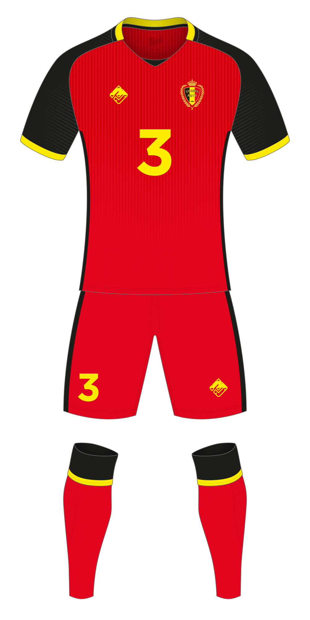Belgium World Cup 2018 concept