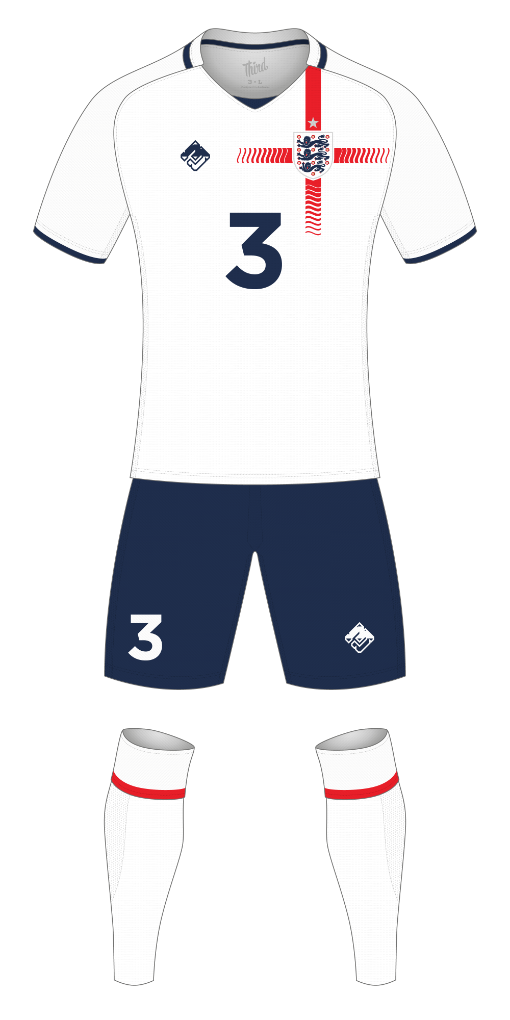 England World Cup 2018 concept