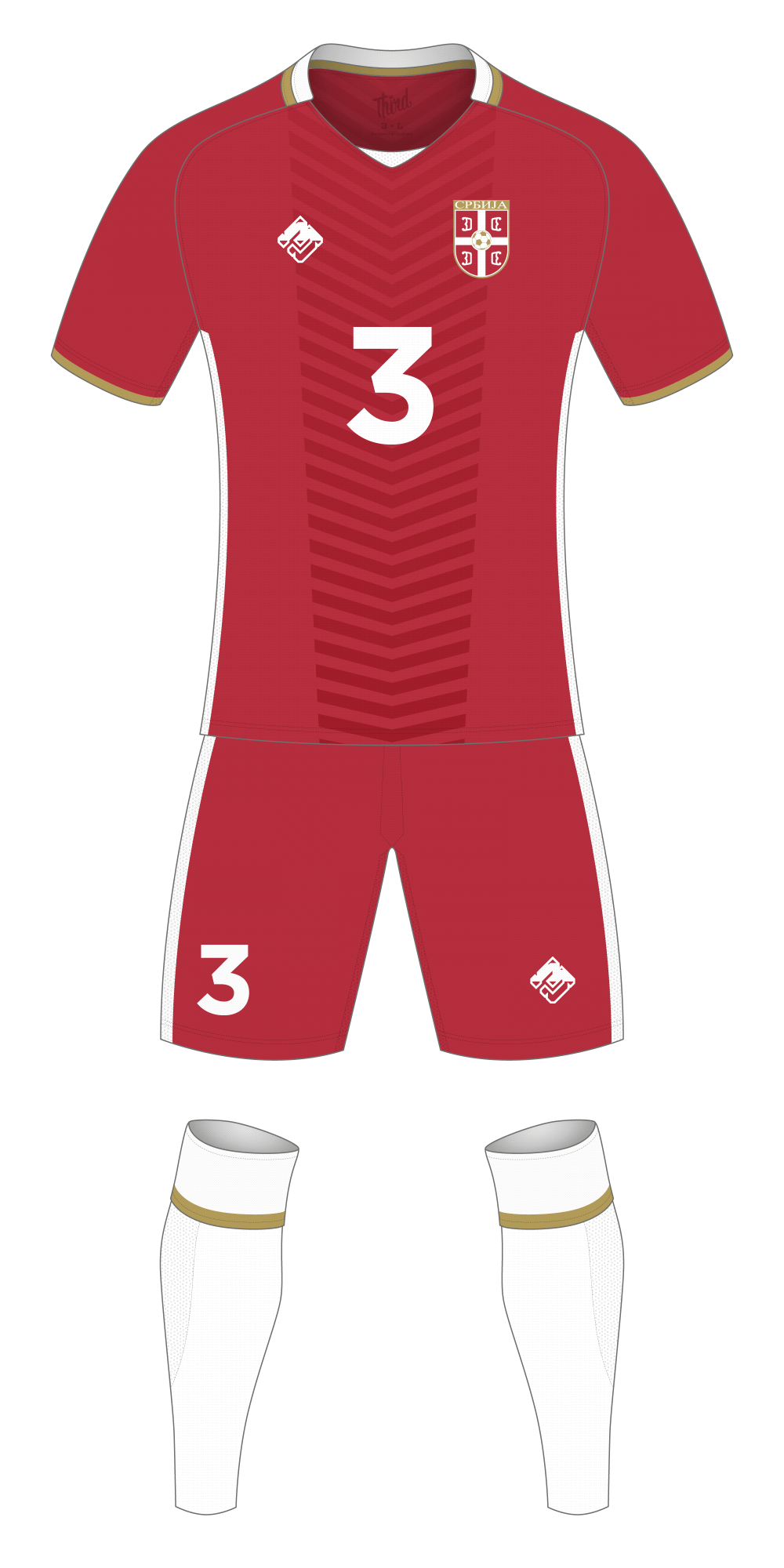 Serbia World Cup 2018 concept
